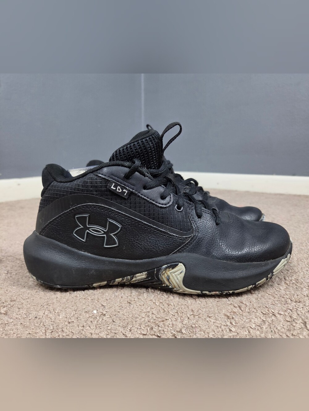 Under Armour Kids Black Low-Top Sneakers